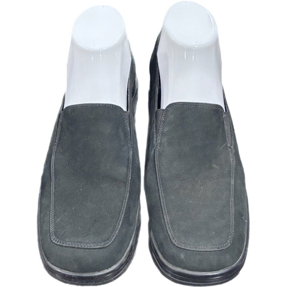 Aerosoles Womens Size 8.5 B Black Leather Slip-On Shoes